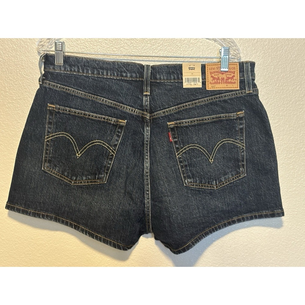 LEVI'S Original 501 Womens sz.34 Button fly Dark Wash High Rise Denim NEW NWT